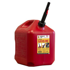 2p Midwest Can Company, 5 Gallon Capacity Gas Can with Flame Mitigation Device