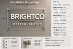 acrylic business sign