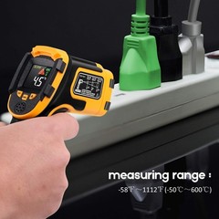 Infrared Thermometer Non-Contact Digital Laser Temperature Gun -58F~1112F(-50C~6