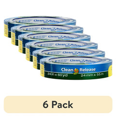 (6 pack) Duck Clean Release Blue Painter’s Tape, 0.94 in. x 60 yd.