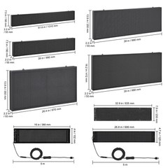 VEVOR Programmable LED Sign Scrolling Display Board P10 Full Color Multi-type