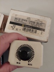 SQUARE D 9050JCK27V20 Time Delay Relay, 120VAC, 10A, DPDT, 0.3-30 Min., Ser.H