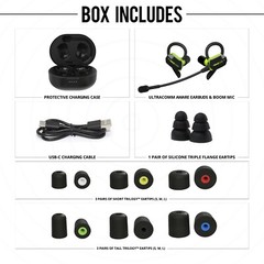 ULTRACOMM Aware Bluetooth Earbuds: Audio Passthrough Ear Protection, Boom Mic