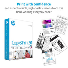 HP Printer Paper, Copy & Print 20lb, 8.5×11, 4 Bulk Packs, White, 3000 Sheets