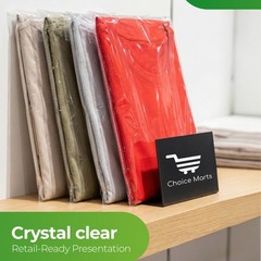 Self Sealing Cellophane Bags 9×12 Inch – 100 Count T Shirt inches, Clear