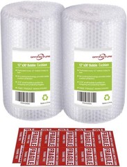 Nylon Bubble Cushioning Wrap Roll, 3/16” Air Bubble, 12 Inch x 36 Feet, Perfo…