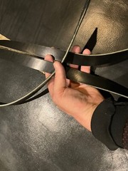PILTZ Quality Black Leather Straps -High Grade 3/16 thick English Bridle Leather