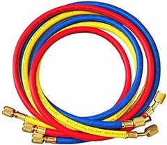 AC Charging Hose Tube, 72″ HVAC Gauges Hoses Refrigerant Charging Hose for R1…