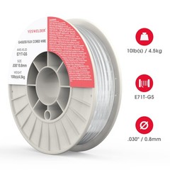 Yeswelder Flux Core Gasless Mig Wire E71T-Gs Mild Carbon Steel .030-Inch