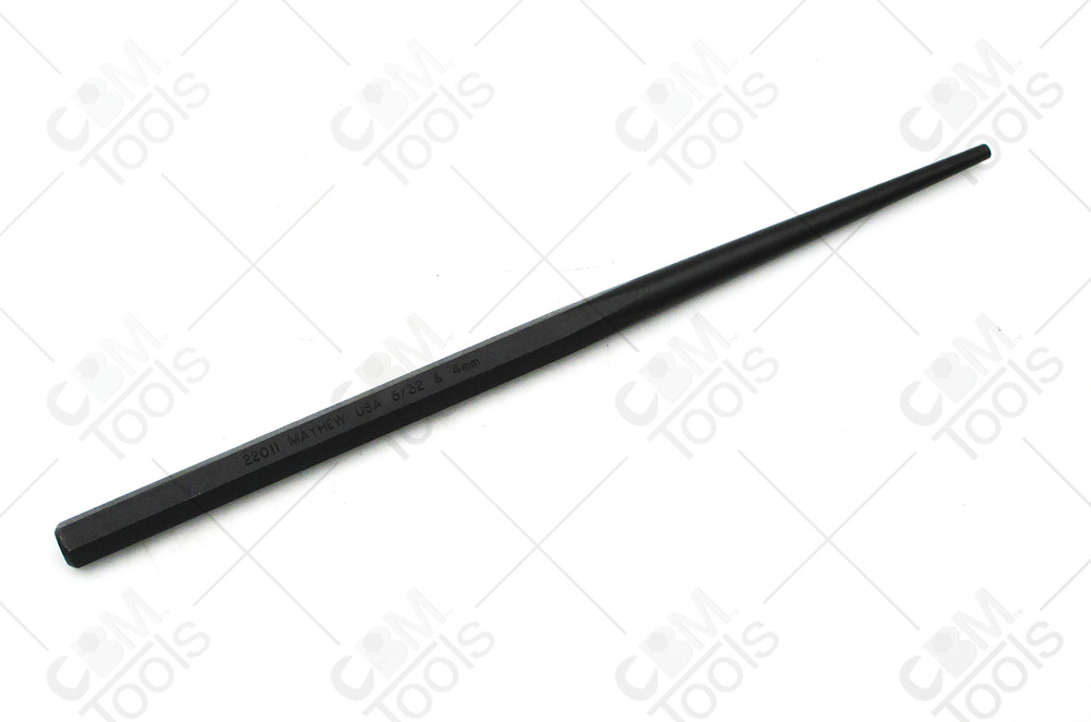 MAYHEW 22011 – 5/32″ (4mm) Line Up Punch Pin – 9″ Length – 4″ Taper