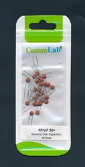 50v ceramic disk capacitor. You choose the pF Value. 25 Pack pieces