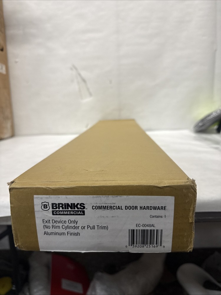 Brinks Commercial Rim Panic Exit Device Storeroom Lever Trim Aluminum UL & ANSI