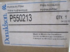 Donaldson P550213 Hydraulic Filter, P415-10A, HF6063 Cartridge