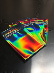 1000 QTY 5″x7″ Holographic Smell Proof Mylar Bags Resealable Packaging Zip Lock
