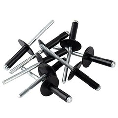 ISPINNER 50pcs 3/16″ x 1/2″ Large Flange Aluminum Assorted Sizes , Colors