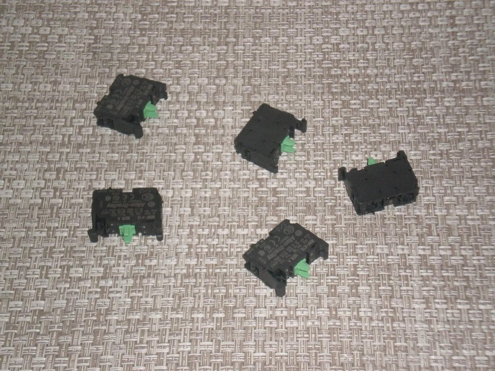 New! (Lot of 5) Allen Bradley 800F-X10 Ser A Contact 1 NO, 10 Amp 22.5mm