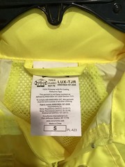 278-OccuNomix LUX-TJR Class 3 High-Visibility Breathable Rain Jacket Size Small