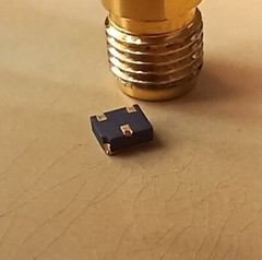 Lot of 2 Amperex HL2907A 2N2907A Ceramic Hi-Rel Surface Mount H-SOT (LCC-3)