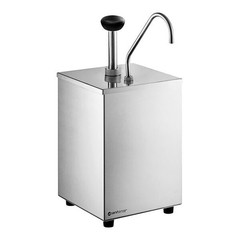 ServSense Single 3.7 Qt. Stainless Steel Condiment Pump Dispenser