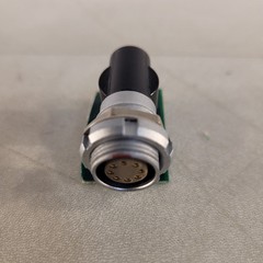 Lemo ECG.2B Right Angle Mount 8-pin Connector Soldered On PCB