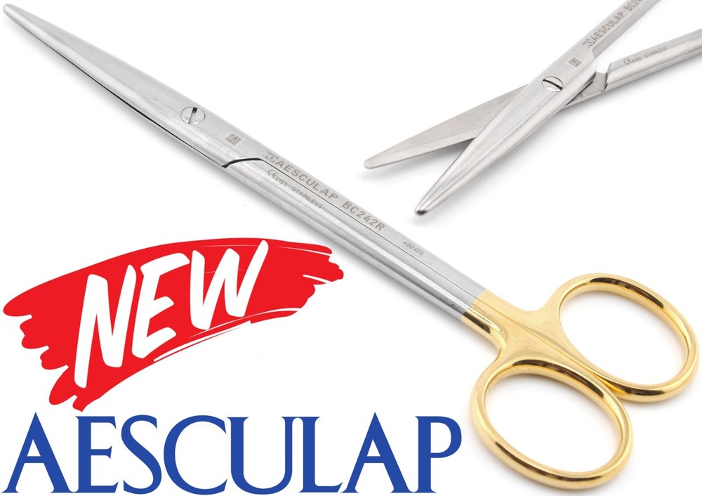 AESCULAP BC242R Durotip Mayo Dissecting STR Scissors TC Tungsten Carbide 6.75″