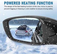 Left Driver Side View Mirror Black Compatible with 2011-2014 Hyundai Sonata Heat