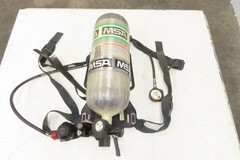 MSA H-60SL SCBA 60 Min Respirator Tank Air Cylinder Firefighter Backpack Harness