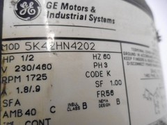 GENERAL ELECTRIC SK42HN4202 w/ STEARNS 105601100011 UNMP