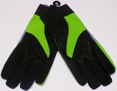 CAT High-Visibility Padded Palm Utility Gloves Synthetic Leather Size L/9