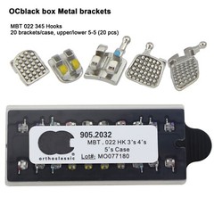 Dental Orthodontic Metal Brackets MIM Mini Braces Roth MBT 022 018 345 Hooks