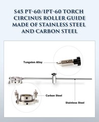 Circinus Roller Guide Plasma Circle Compass Wheel for S45 S25 PT-60 IPT-60 Torch