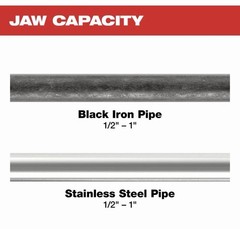 Open Box Milwaukee 49-16-2696 Black Iron Durable Press Jaw 1/2″ – 1″ Kit *read*