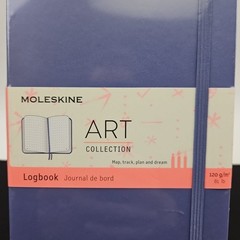 Moleskin Dotted Journal Logbook Lavender Hardcover 160pgs Art Collection New