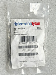 NEW Bag of 100 HellermannTyton 151-01699 Stainless Steel Solar Clips MSC2LP LOT