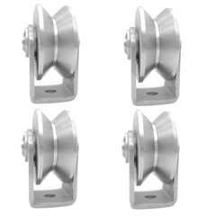 Durable Stainless Steel V Groove Wheels for Smooth Sliding Gates & Carts