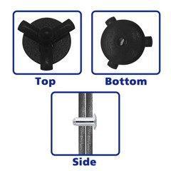 Tri-Fold Exploding Large Head Aluminum Pop Blind Rivets 3/16” * Black-50pcs