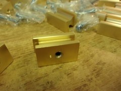 NEW Contemporary Style Handle Pack Brushed Brass, Lot of 20 *FREE SHIPPING*