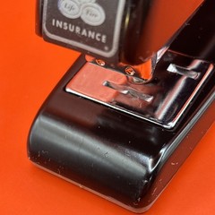 VTG State Farm Black Swingline Stapler 747 w/ Gray Base – Made in USA – New York
