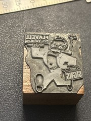 Flavell Signs, York, Pa | Vintage letterpress printing block – smoking pipe