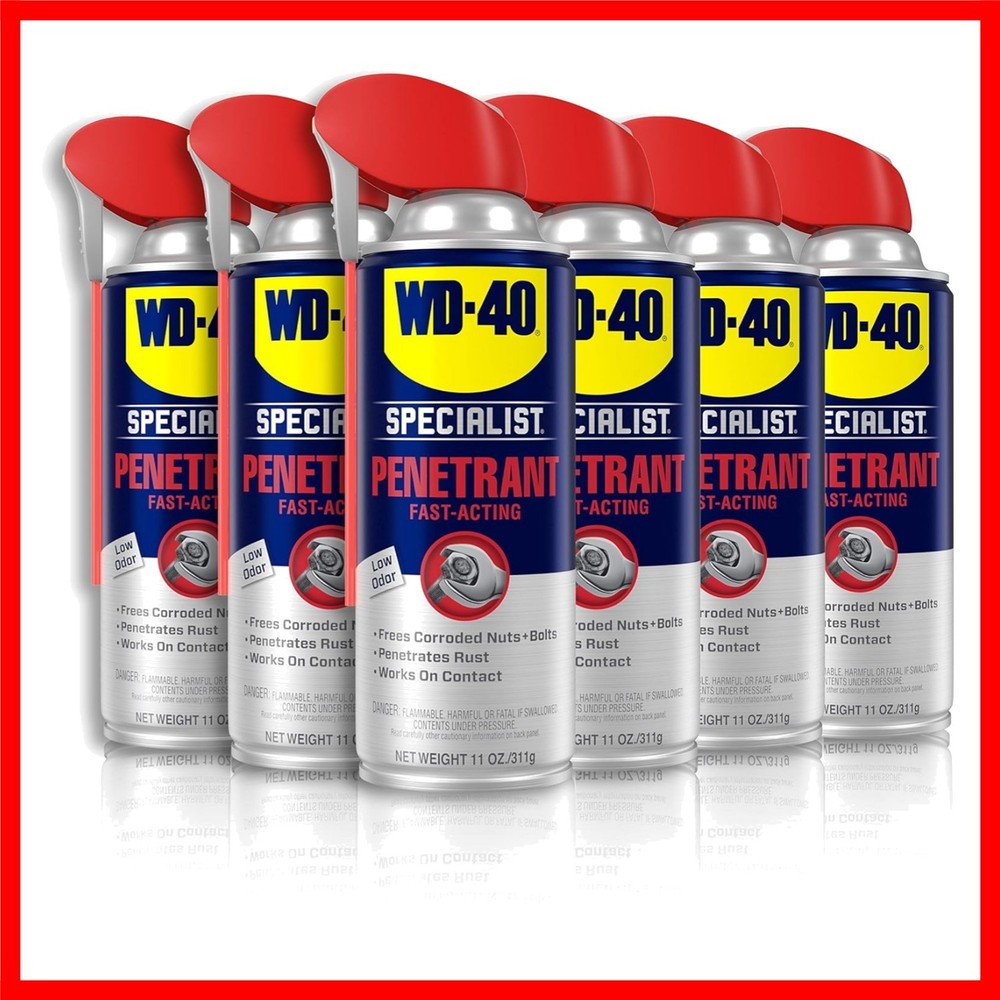 Industrial Grade Penetrant with Smart Straw Sprays – 6 Pack