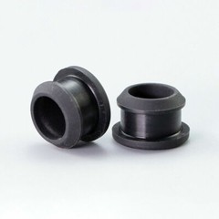 Black Snap-on Hole Plug 2.5mm~50.6mm Silicone Rubber Blanking End Caps Tube Pipe