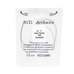 Dental Orthodontic 180mm Niti Open Coil Spring Arch Wires Alloy Dia.08/10/12/14