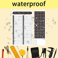 16 Sheets Breaker Panel Labels Electrical Box Sticker Numbers Breaker…