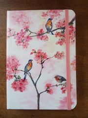 Peter Pauper Press Pink Floral Cherry Blossom Journal Birds 2024