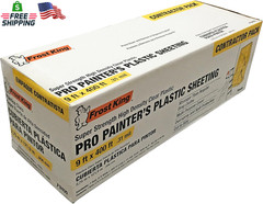 P9400 High Density Painter’S Plastic Sheeting, 9′ X 400′ X .31 Mil, Clear, Dispe