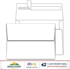 White 5.25×7.25 Envelopes 100 Pack Perfect for Events and Invitations