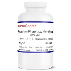 Potassium Phosphate, Monobasic, Reagent, 99% min., 500 grams
