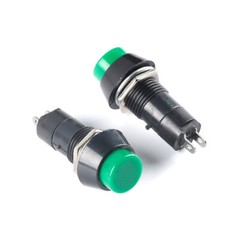 Round Push Button Momentary Switch Self Reset Red Green Blue Yellow Black White