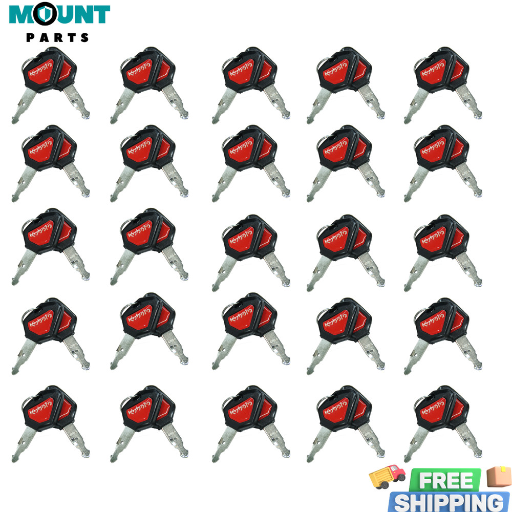 50 Equipment Ignition Keys Kubota 459A Excavator Backhoe Skid Steer Track Loader