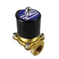 HFS(R) 12V Dc 3/4″ Electric Solenoid Valve Water Air Gas, Fuels N/C – Brass